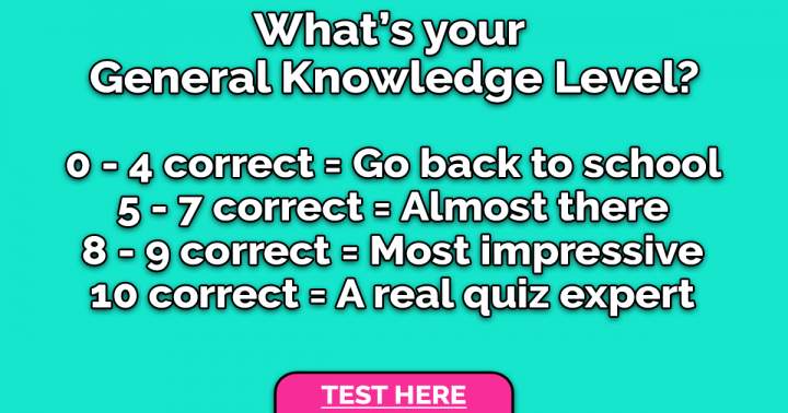 Banner for General Knowledge Test