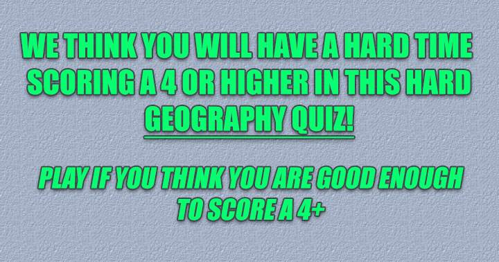 Banner for Geography Quiz