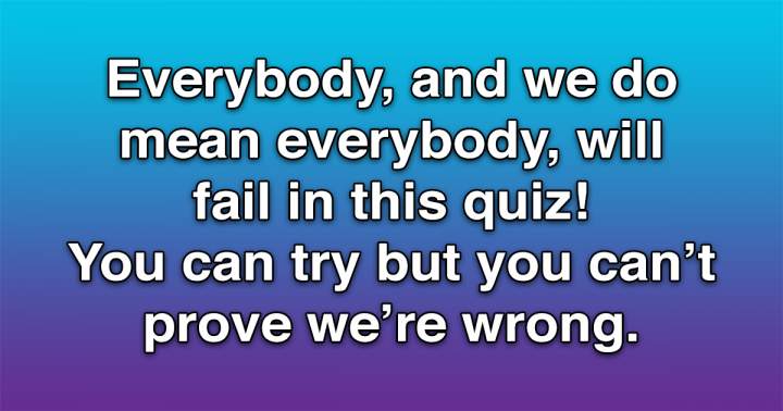 Banner for Trivia Quiz that cannot be beaten.