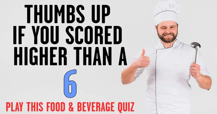 Banner for Quiz on Food and Beverages.