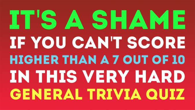 Banner for Difficult Trivia Quiz.