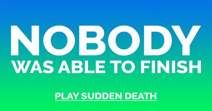 Banner for Start the game of Sudden Death.