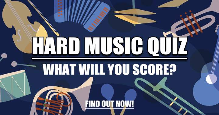 Banner for Difficult Music Quiz.