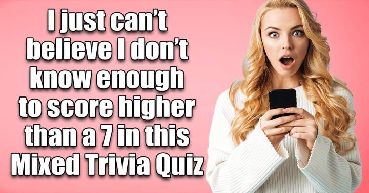 Banner for Trivia Quiz with a blend of different topics.