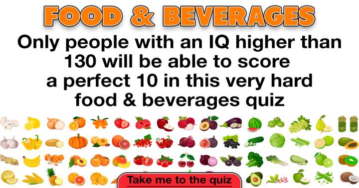 Banner for Challenging Food & Beverage Quiz