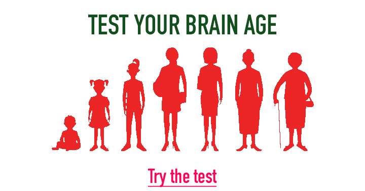 Banner for Test the age of your brain