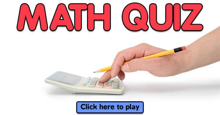 Banner for Math Quiz.