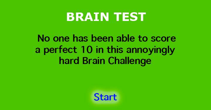 Banner for Can you provide an alternative to the sentence 'Brain test' without any additional phrases?