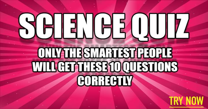 Banner for Science Quiz that poses a challenge