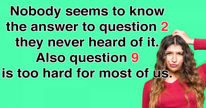 Banner for 'Assortment of 10 Knowledge Questions'