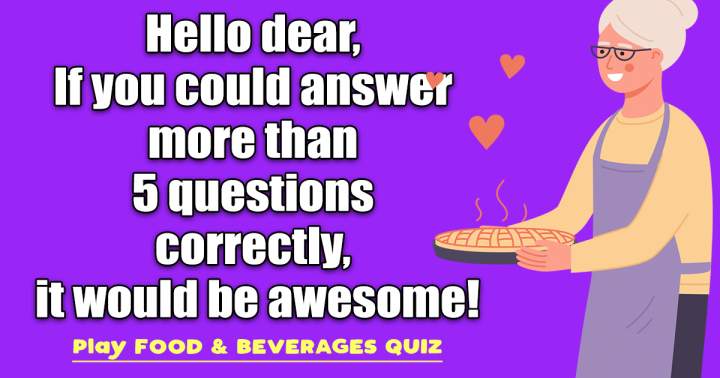 Banner for Quiz on Food and Beverage