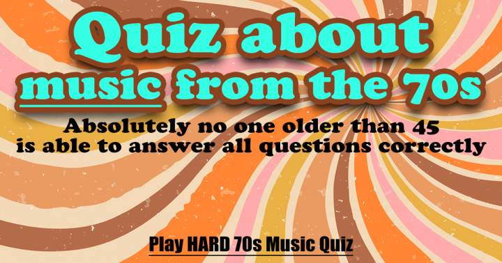 Banner for Challenging 1970s Music Quiz