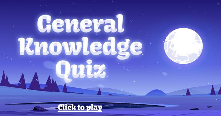 Banner for Quiz on General Knowledge.