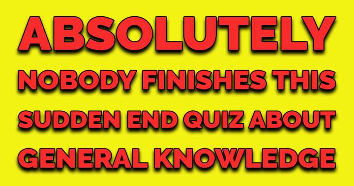 Banner for Quiz Abruptly Concludes