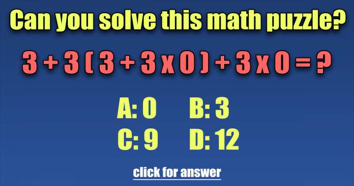 Banner for Are you familiar with the solution to this math puzzle?