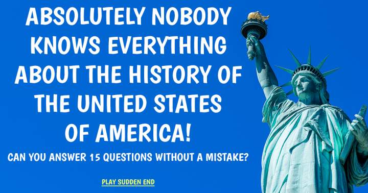 Banner for Quiz on the history of the United States of America.