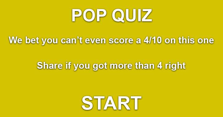 Banner for You won't be able to achieve a 4/10 on this Pop Music Quiz, we guarantee it.