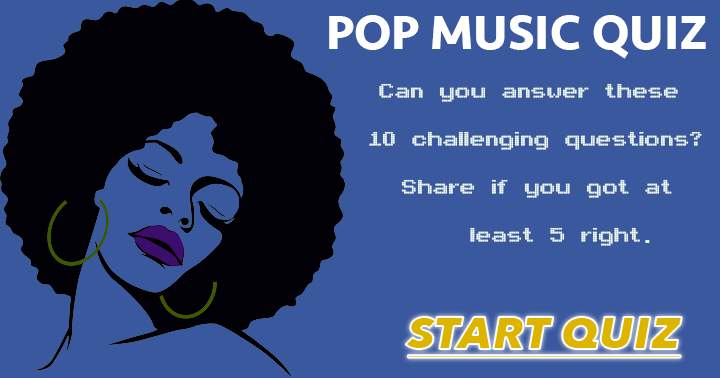 Banner for Are you up for the challenge of answering these 10 questions in the Pop Music Quiz?