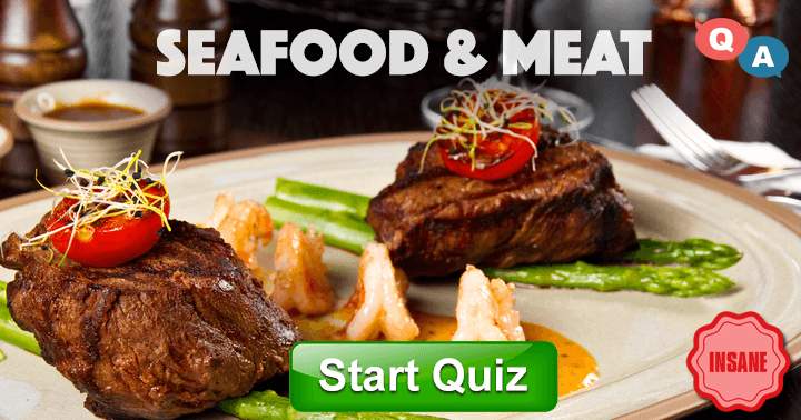 Banner for Insane level: 10 seafood and meat questions.