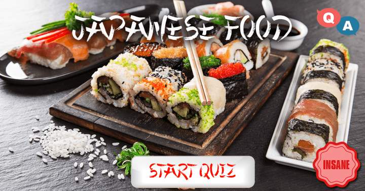 Banner for 'An extreme level of 10 questions on Japanese food!'