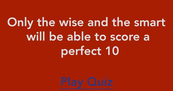 Banner for Try scoring a perfect 10