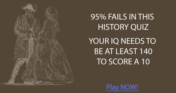 Banner for The History Quiz has a failure rate of 95%.