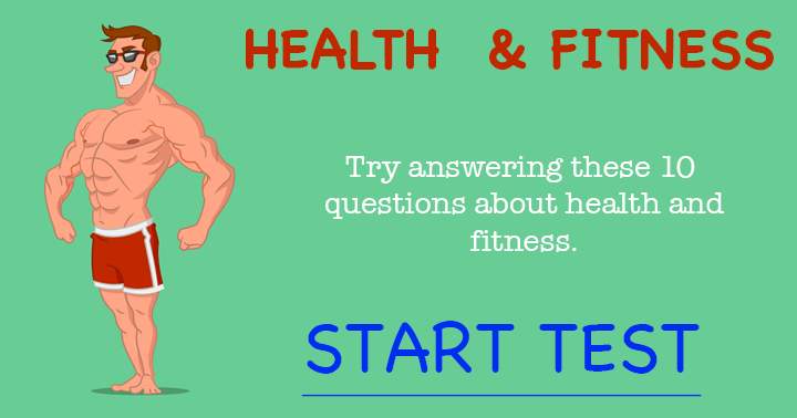 Banner for Answer these 10 questions relating to health and fitness.