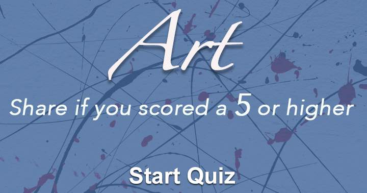 Banner for Can you achieve a score of 5 or higher in the Art category?