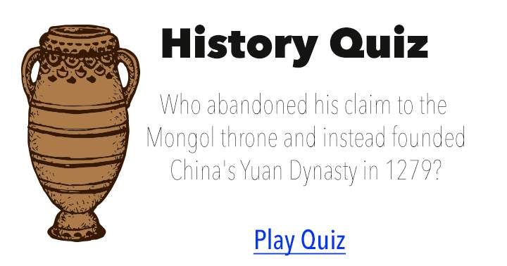 Banner for 'Quiz on History'