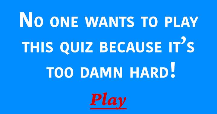Banner for You probably don't want to play this quiz
