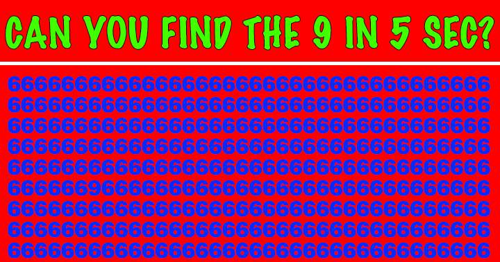Banner for If you saw the 9 in 5 sec you stand a chance in this Math Quiz