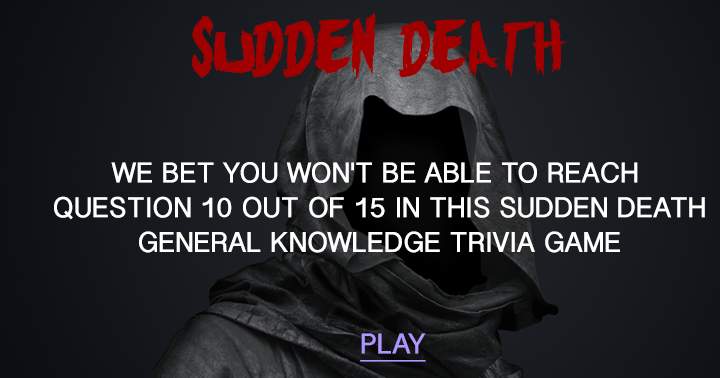 Banner for Sudden death quiz