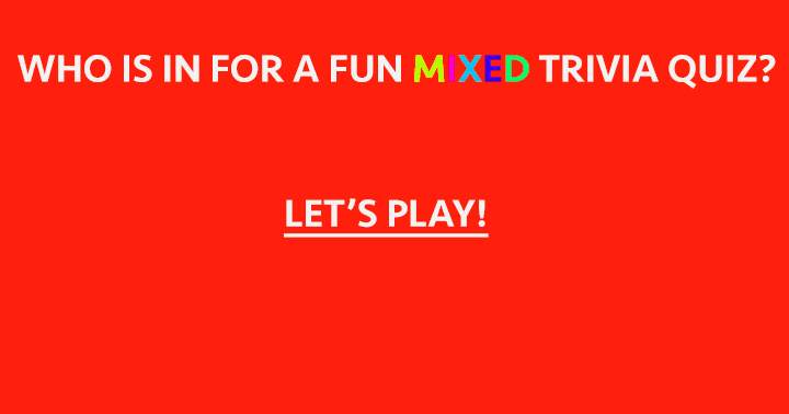 Banner for Mixed Trivia Quiz: A Fun-filled Challenge