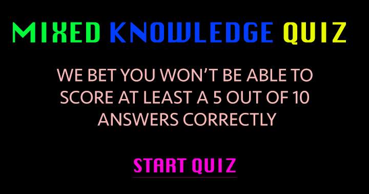 Banner for Quiz with a blend of knowledge