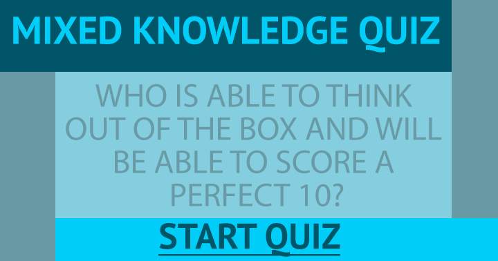 Banner for Quiz that combines different areas of knowledge.