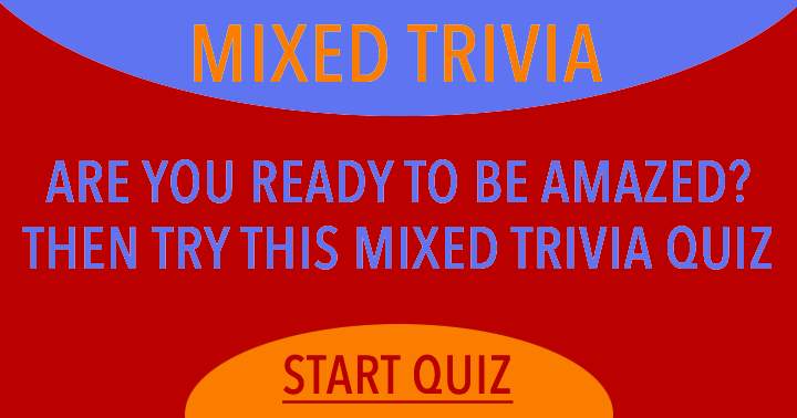 Banner for Trivia Quiz with a Mix of Questions.