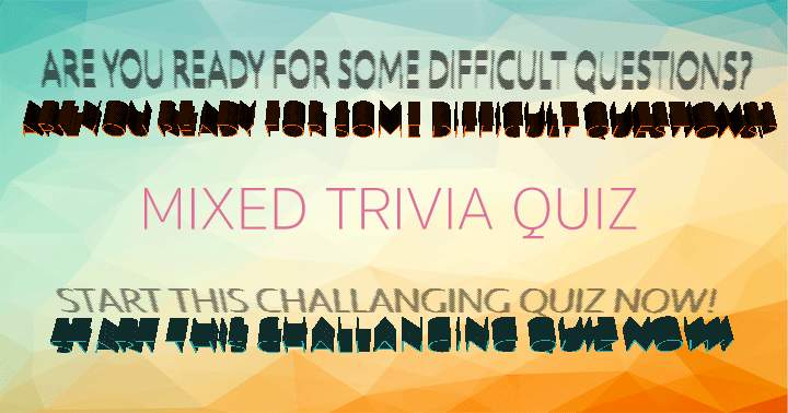 Banner for Quiz on Various Topics