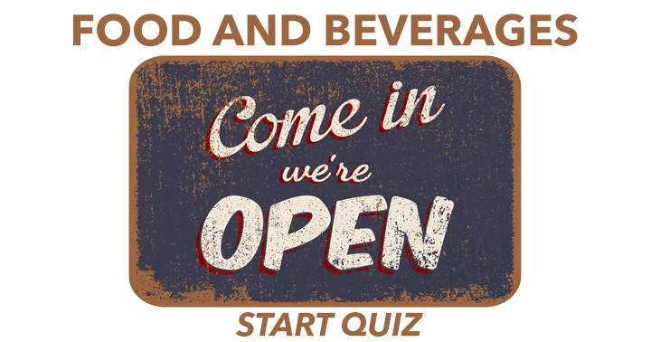 Banner for Quiz on Food and Beverages