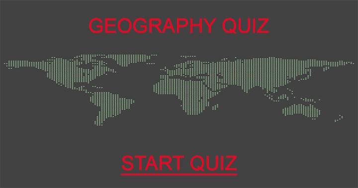 Banner for The Quiz of Geography.