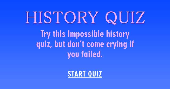 Banner for Quiz on historical events.