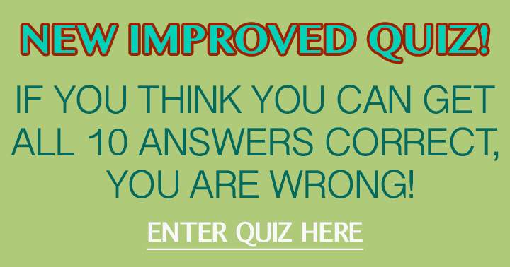 Banner for You will fail to answer all 10 questions accurately!