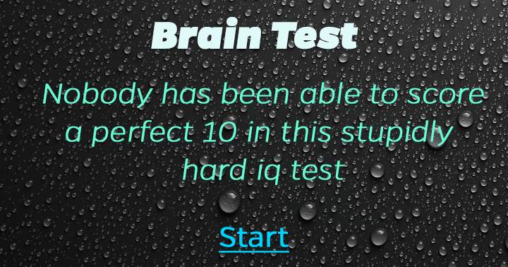 Banner for Brain test