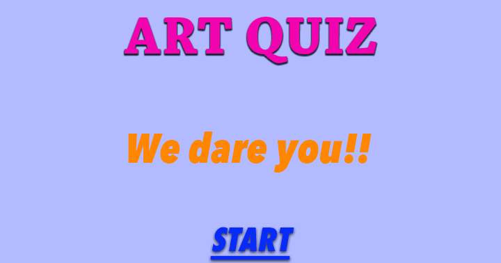 Banner for Take on the challenge of our Art Quiz!