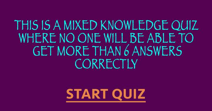 Banner for Quiz of Varied Knowledge