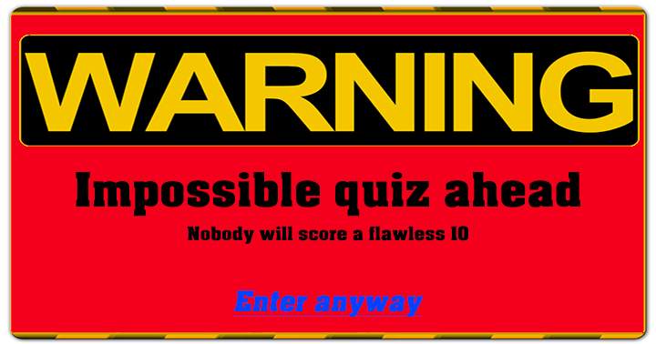 Banner for Waning impossible general knowledge quiz ahead