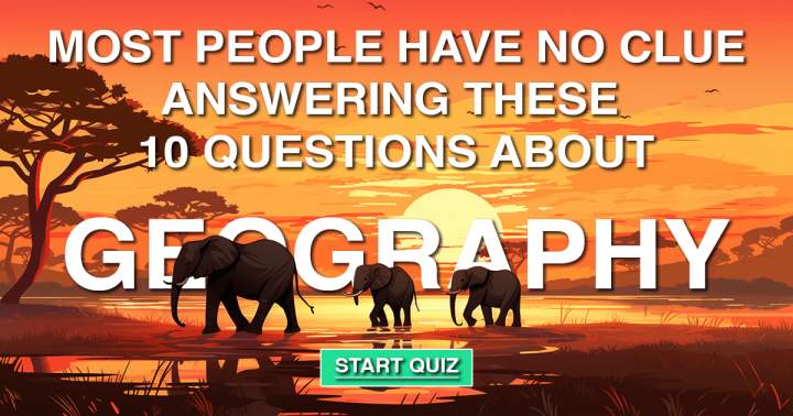 Banner for Geography Quiz with 10 Questions