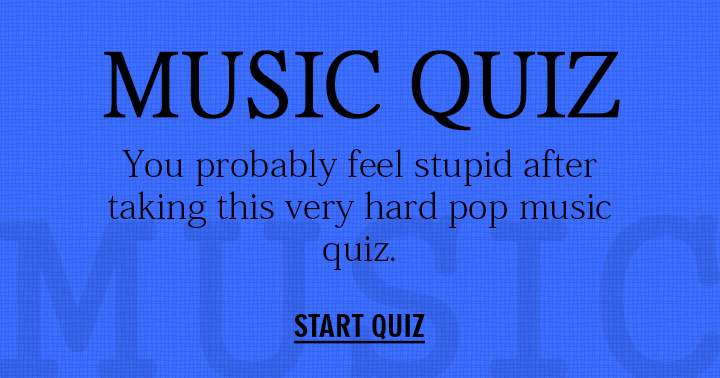 Banner for Feel free to take this challenging Pop Music quiz and remember, it's okay if you don't ace it!