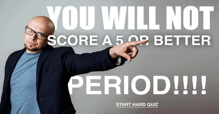 Banner for This quiz is unbeatable, end of story!