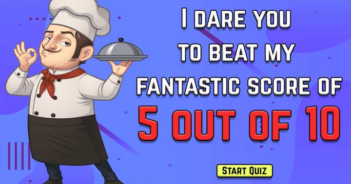 Banner for Food & Beverages Quiz that will test your knowledge