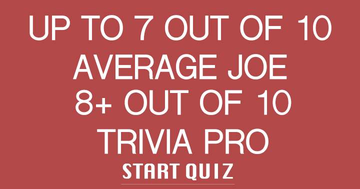 Banner for 5645 COPY:Are you an average Joe or a Trivia Pro ?